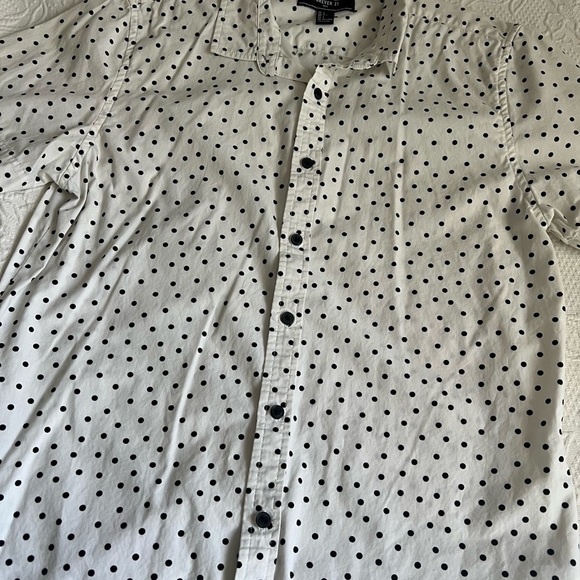 Men's White Polka Dot Shirt - Picture 5 of 5